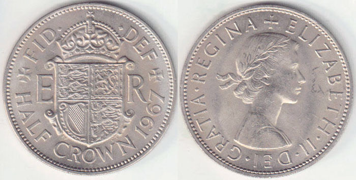 1967 Great Britain Half Crown (Unc) A004153